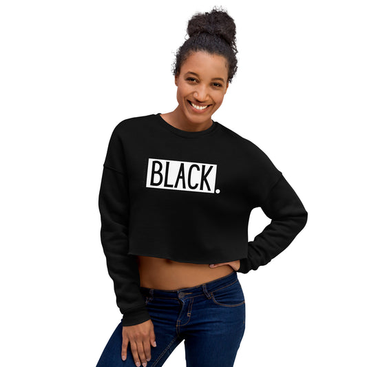Black. Crop Sweatshirt